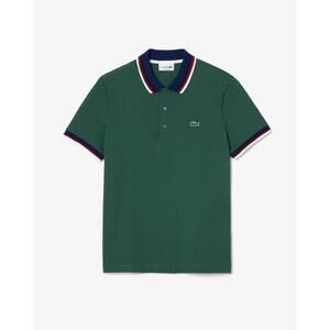 Lacoste Men Polo Shirt Large Green Classic Logo Short Sleeve New With Tags